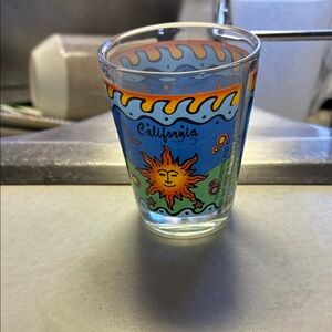 NWOT California Sun Design Shot Glass